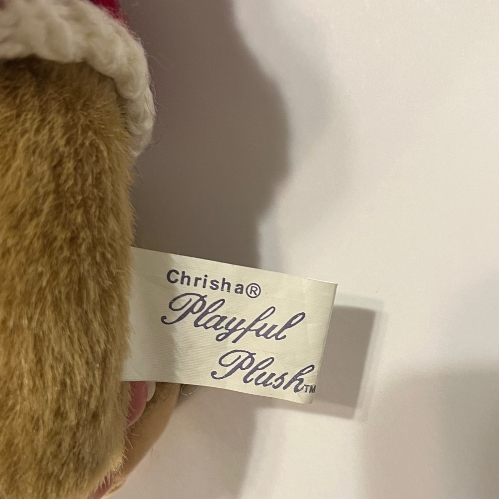 Chrisha Playful Plush Vintage Teddy Bear - Christmas 1996 - Picture 2 of 10